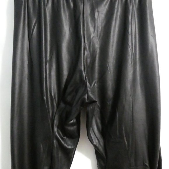 DEVOTED Luxury Apparel, size medium, shiny black stretchable leggings, BNWOT - Picture 11 of 14